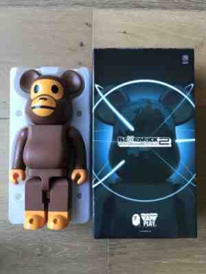 Authentic Medicom Bearbrick 2012 Bape Play Baby Milo 400% Japan Ltd Be@rbrick