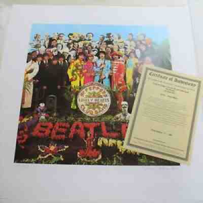 Beatles Sgt. Pepper's Lonely Hearts Club Band Original Lithograph 357/500