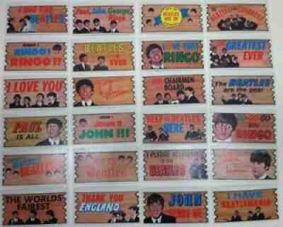 BEATLES Plaks Topps TCC Trading Cards Complete Set Of 55 EXCELLENT M- CONDITION!