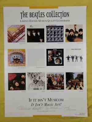 1993 Musicom Beatles Collection Set Of 12 Museum Quality Limited Ed Lithographs