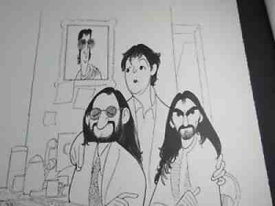 z the BEATLES HIRSCHFELD signed Lithograph ltd.edition #