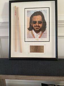 ringo starr gartlan personally signed drumsticks and lithograph framed 21