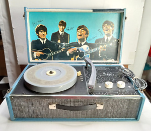 Vintage NEMS 1964 BEATLES Record Player - Case Ex Cond - Works with *HUM*