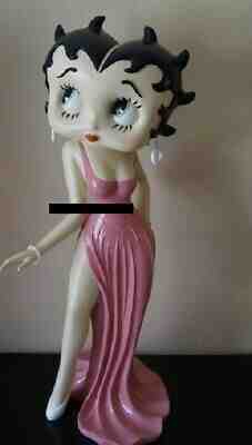 Extremely Rare! Betty Boop Lifesize in Pink Dress Figurine Statue