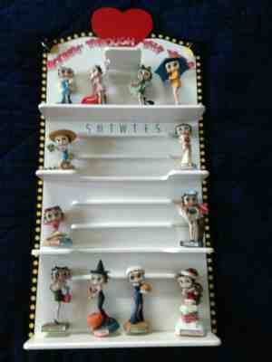 Danbury Mint Betty Boop calendar figurine BOOPIN THROUGH THE YEARS w/12 figurine