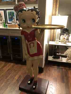 Life Size Betty Boop Waitress Diner Statute Vintage