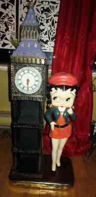 Large Character Betty Boop Standing By Clock Tower-Candy Container