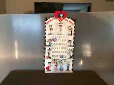 Betty Boop Figurine Calender with All 12 Figures By Danbury Mint