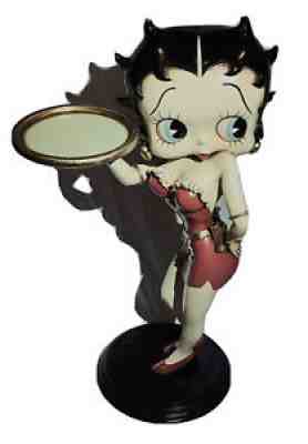 Extremely Rare! Betty Boop Lifesize Sexy Waitress in Red Dress Statue 37.5â? Tall