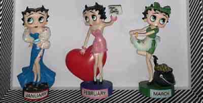 12 Betty Boop 2New Great Gift Figurine Birthday Calendar Danbury Mint Collection
