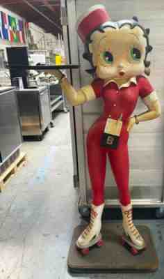 Betty Boop 62" Life Size Roller Skates Diner Iconic Statue