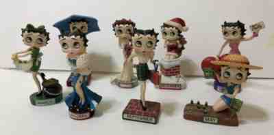 Lot of Vintage DANBURY Mint BETTY BOOP Month / Calendar Doll Figurines Figures