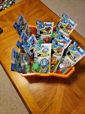 Beyblade Burst Turbo Slingshock Huge LOT of 10 with Stadium!