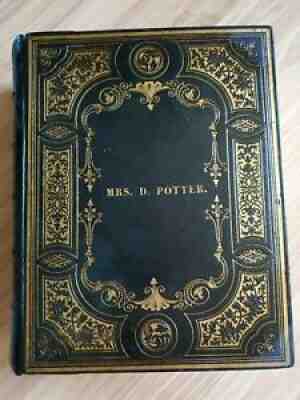 1850 Antique Holy Bible ~ Leather Illustrated w/Gilt by Grigg and Elliot NICE!