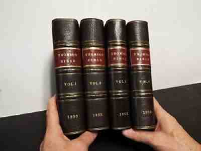 1808 - 4 Volume Charles Thomson Bible - 1st Bible Printed in America by a Woman