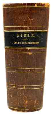 1834 Bible Coit's Arrangement William Pierce Manson & Grant Boston Cambridge