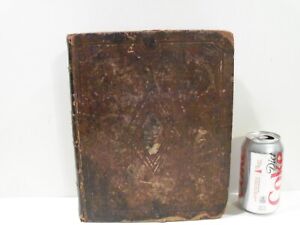 RARE ANTIQUE HOLY BIBLE 1834 LEATHER OLD AND NEW TESTAMENTS WITH THE APOCRYPHA