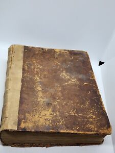 Rare Antique 1834 Holy Bible COOPERSTOWN NY Old & New Testaments H.&E. Phinney