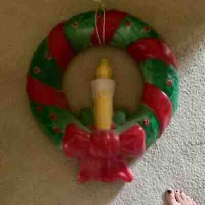 Vintage Empire Blow Mold Wreath, excellent! No cord or lights. 1995