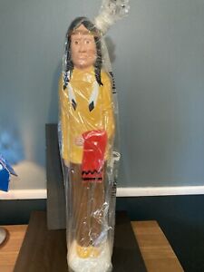 New ListingVintage Don Featherstone Thanksgiving Indian  Native American Blow Mold W/ Light