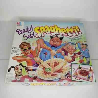 Vintage Ready! Set! Spaghetti! Milton Bradley Whirl n' Twirl Game 1989 COMPLETE