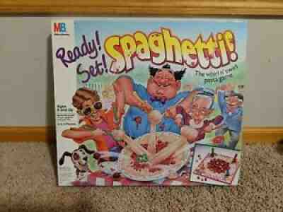 Ready Set Spaghetti - Vintage 1989 Milton Bradly Board Game COMPLETE IN BOX LOOK