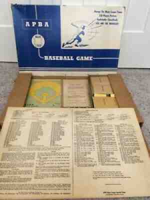 APBA Baseball Game Complete 1954 edition with players cards based on 1953 stats.