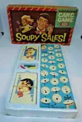 Unopened Vintage TV 1965 Soupy Sales Mini Board Card Game Ideal