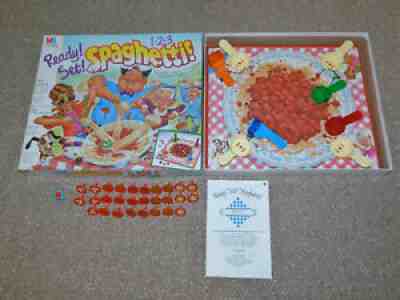 1990 Milton Bradley Ready! Set! Spaghetti! Whirl n' Twirl Board Game Complete