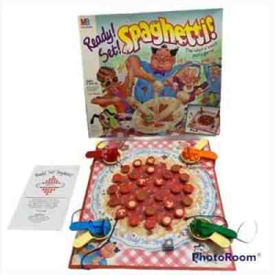 Vintage Ready Set Spaghetti Board Game 1989 Milton Bradley Whirl nâ?? Twirl