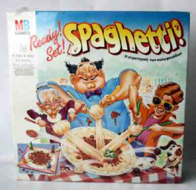 RARE VINTAGE 1991 READY SET SPAGHETTI BOARD GAME MB EL GRECO NEW SEALED !