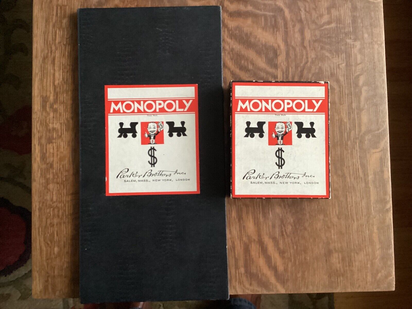 VINTAGE MONOPOLY GAME TRADE MARK EDITION (PARKER BROS 1935) PARKER SIGNED BOARD