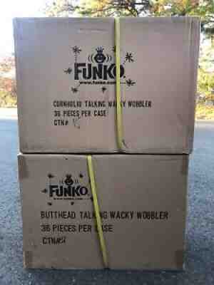 2 SEALED CASES - Funko Wacky Wobbler Bobblehead Talking MTV BEAVIS and BUTT-HEAD