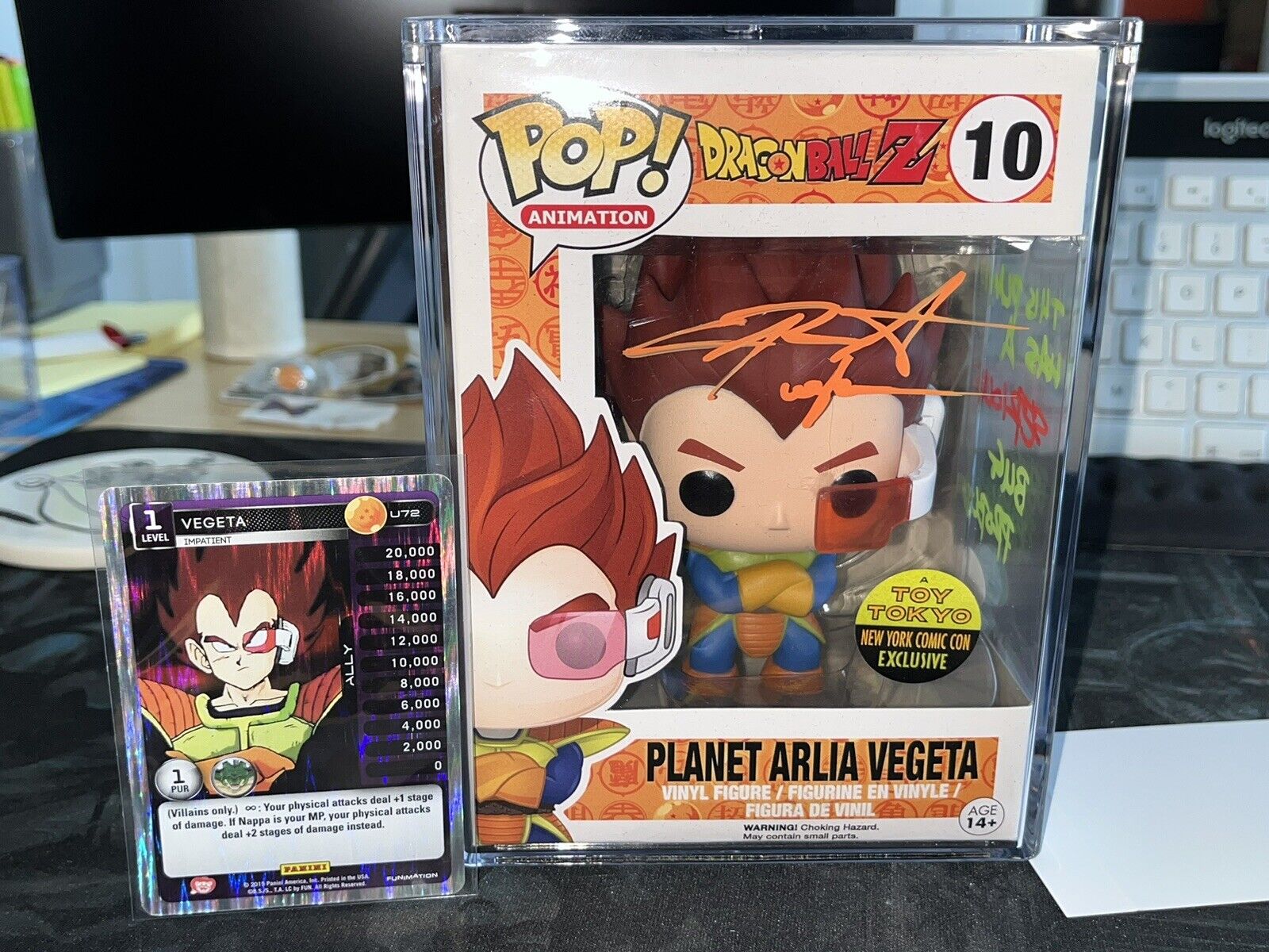Planet Arlia Vegeta OG Funko Pop Signed - Dragonball Z - NYCC Anime Mega Grail
