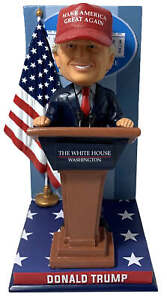 President Donald Trump White House Podium MAGA Hat Bobblehead USA United States