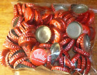 100  BUDWEISER CROWN   BEER BOTTLE CAPS  NO DENTS
