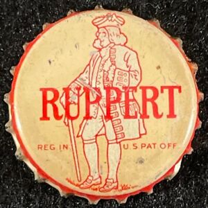 RUPPERT •SILVER PATRIOT• CORK BEER BOTTLE CAP NEW YORK CITY NY NYC CROWN VINTAGE