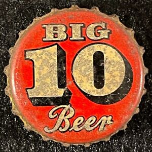 BIG 10 BEER CORK BEER BOTTLE CAP WILLIAM GERST NASHVILLE TENNESSEE ANTIQUE CROWN