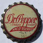 DR. PEPPER KING OF BEVERAGES SODA BOTTLE CAP; UNUSED CORK CROWN