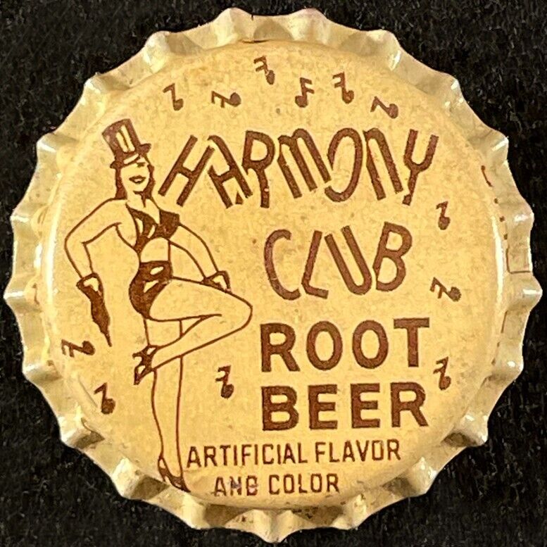 HARMONY CLUB ROOT BEER UNUSED CORK SODA BOTTLE CAP SCRANTON CLEVELAND OHIO CROWN