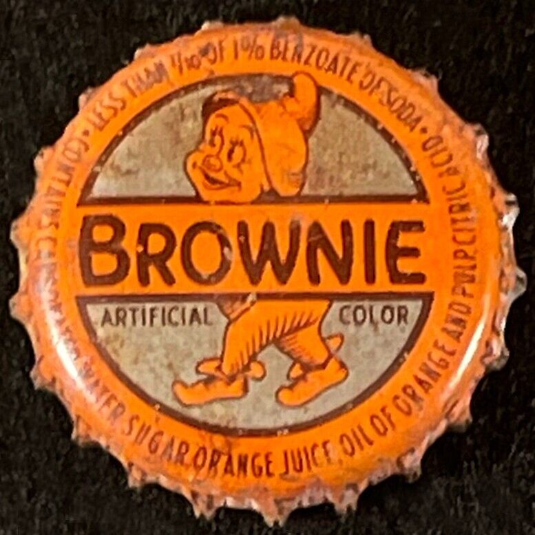 BROWNIE CORK LINED SODA BOTTLE CAP 7-UP ROANOKE DANVILLE VIRGINIA SEVEN-UP CROWN