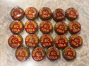 19 Rare vintage RC Royal Crown Cola Cork Back Soda bottle cap