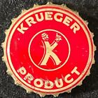 KRUEGER PRODUCT •RED• CORK BEER BOTTLE CAP NEWARK NEW JERSEY NJ CROWNS K-MAN OLD