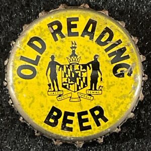 OLD READING BEER •MARYLAND TAX• CORK BEER BOTTLE CAP ~ PENNSYLVANIA PA CROWNS MD