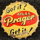 ATLAS PRAGER "GOT IT? GET IT!" CORK LINED BEER BOTTLE CAP CHICAGO ILLINOIS CROWN