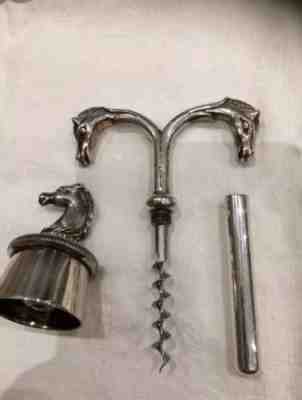 Hermes Paris Vintage Horsehead Bottle Opener & Cap Cover