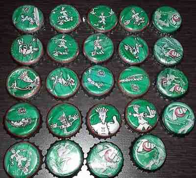 Lot Bottle Caps 7 Up Seven Up Venezuela Serie Fido Dido Kronkorken Tappi  