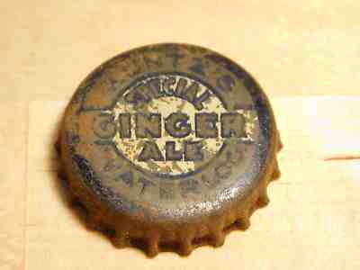 Antique Kuntz's Waterloo Special Ginger Ale - Soda Pop Cork Bottle Cap Beer Cap