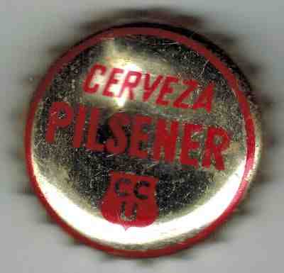 Chile Bottle Cap (#337) Beer CCU Cerveza Pilsener with Cork