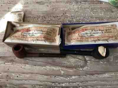 Lot 2 Two Dunhill Briar Pipes, Estate /old new stock Shell and Root Briar Mt